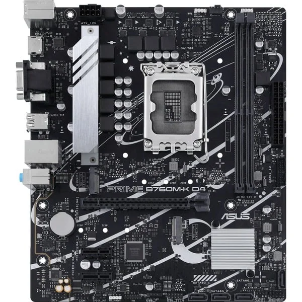 ASUS PRIME B760M-K, Mainboard (schwarz/silber)