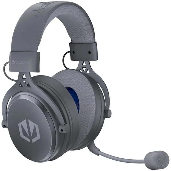 ENDORFY VIRO Wireless Alt Gray, Gaming-Headset (grau, USB--Dongle, Bluetooth, 3,5-mm-Klinke Aktive ENC-Geräuschreduzierung)