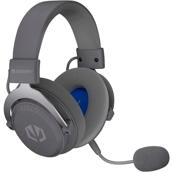 ENDORFY VIRO Infra Wireless Alt Gray, Gaming-Headset (grau, 2,4-GHz-USB-C-Dongle, Bluetooth, USB-C, 3,5mm-Klinke)