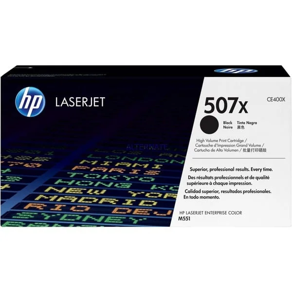HP Toner schwarz 507X (CE400X) (schwarz, Retail)