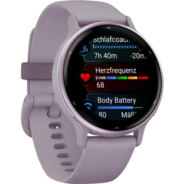 Garmin vívoactive 5, Smartwatch (orchidee/orchidee metallic, 42 mm, Silikon-Armband, B-Ware)