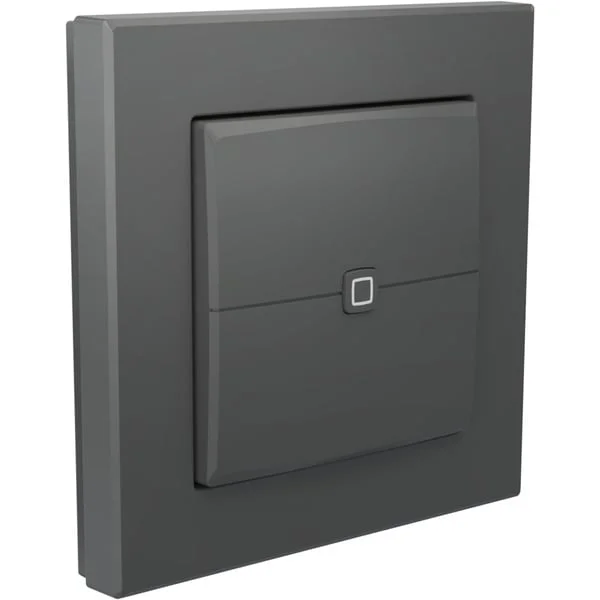 Homematic IP Universal Dimmeraufsatz – Taster (HmIP-UDI-PB2-A) (anthrazit)