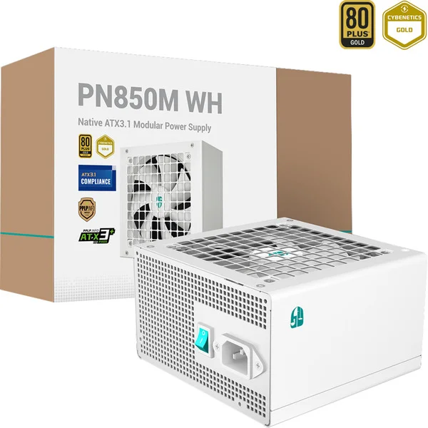 DeepCool PN850M WHITE, PC-Netzteil (weiß, 850 Watt)