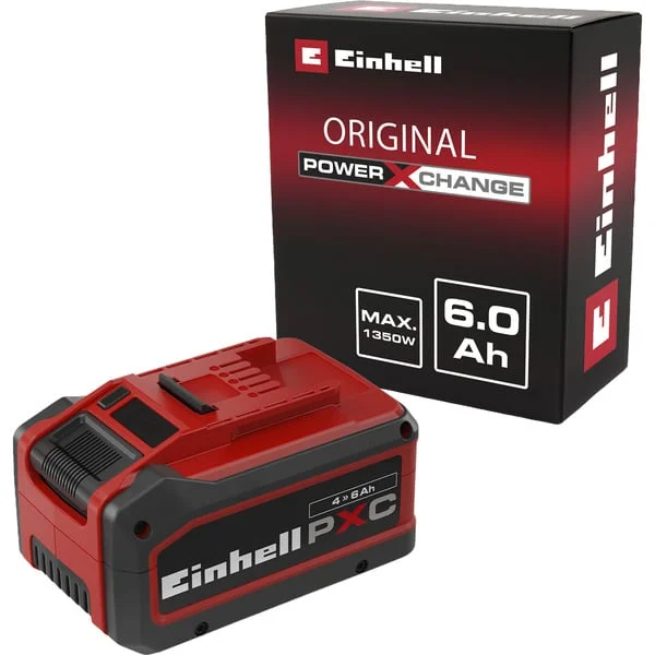 EINHELL Akku Power-X-Change Plus 18Volt 4-6Ah MULTI (rot/schwarz)