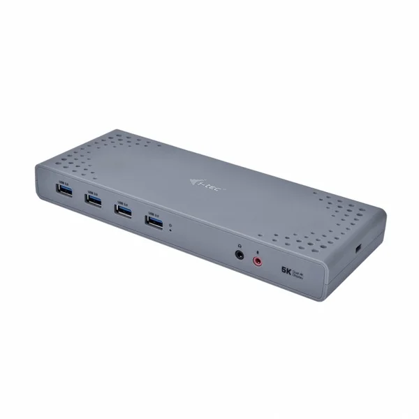 i-tec Dual Display Docking Station, Dockingstation (grau, USB-C, HDMI, DisplayPort, USB)