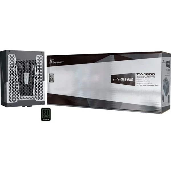 Seasonic PRIME TX-1600, PC-Netzteil (schwarz, 2x 12VHPWR, 6x PCIe, Kabel-Management, 1600 Watt)