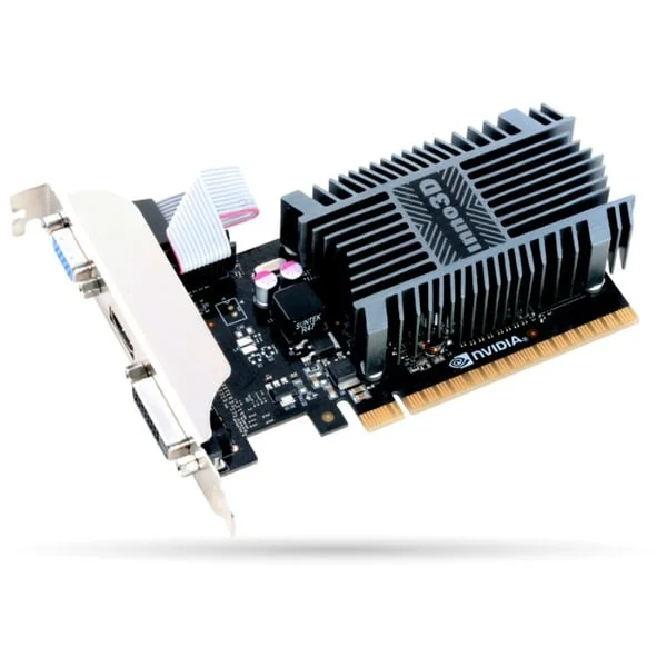INNO3D GeForce GT710, Grafikkarte (passiv gekühlt, HDMI, DVI-D, VGA)