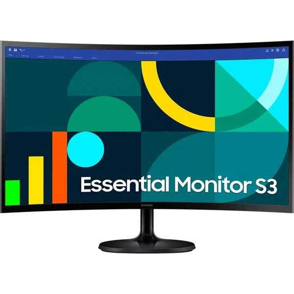 Samsung Essential S36GD S27D364GAU, LED-Monitor (68 cm (27 Zoll), schwarz, FullHD, VA, Curved, 100Hz Panel)