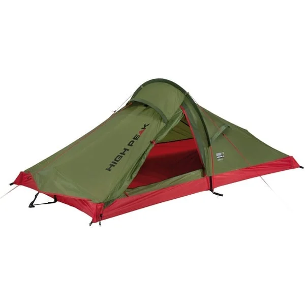 High Peak Einbogenzelt Siskin 2.0 LW (olivgrün/rot, Leichtgewichtzelt)
