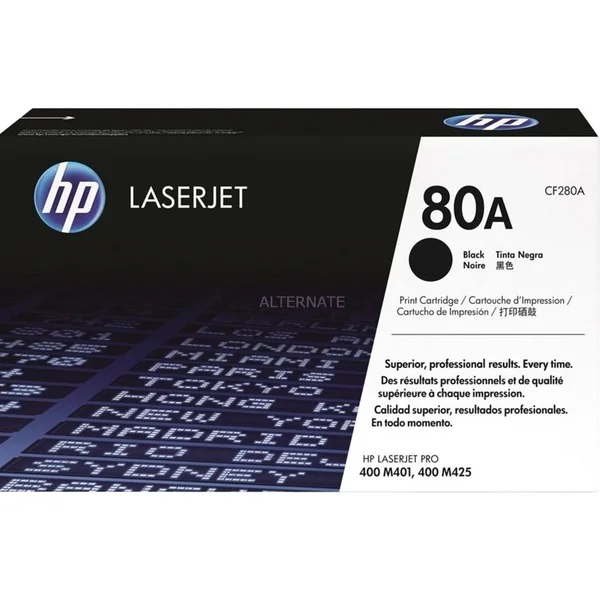 HP Toner schwarz 80A (CF280A) (schwarz, Retail)
