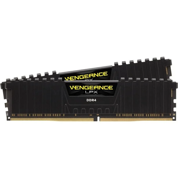 Corsair DIMM 8 GB DDR4-2400 (2x 4 GB) Dual-Kit, Arbeitsspeicher (schwarz, CMK8GX4M2A2400C16, Vengeance LPX, INTEL XMP)