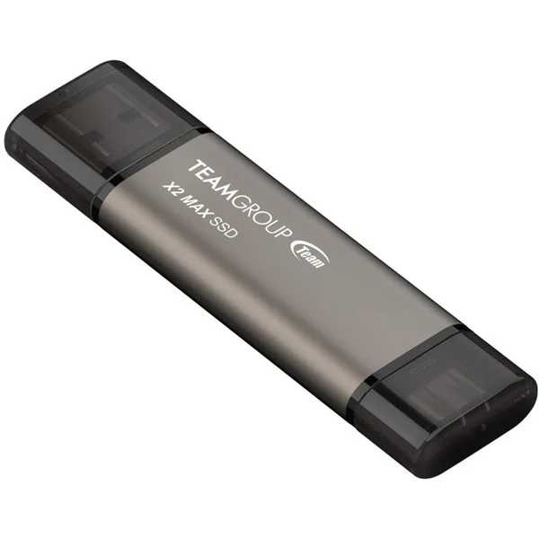 Team Group X2 MAX 2 TB, USB-Stick (titan/schwarz, USB-A, USB-C)