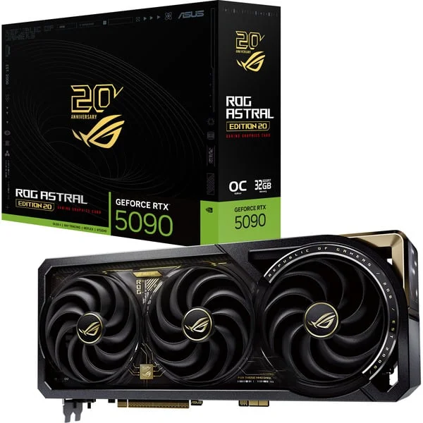 ASUS GeForce RTX 5090 ROG ASTRAL Edition 20, Grafikkarte (DLSS 5, 3x DisplayPort, 2x HDMI 2.1, USB-C, B-Ware)