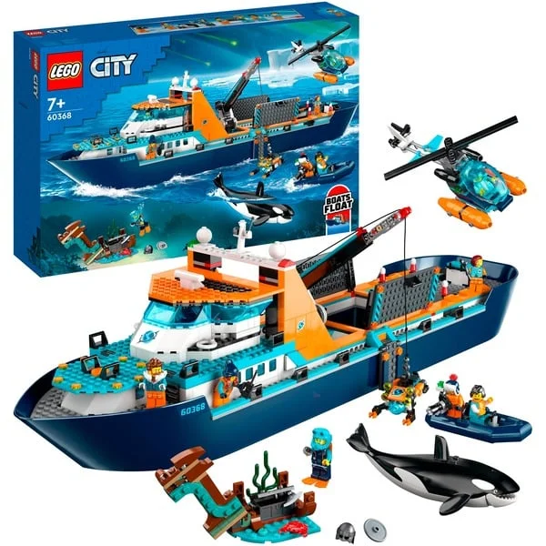 LEGO 60368 City Arktis-Forschungsschiff, Konstruktionsspielzeug (B-Ware)