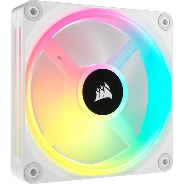 Corsair iCUE LINK QX120 RGB 120-mm-PWM-Lüfter, Gehäuselüfter (weiß, Erweiterungskit, 120 mm)