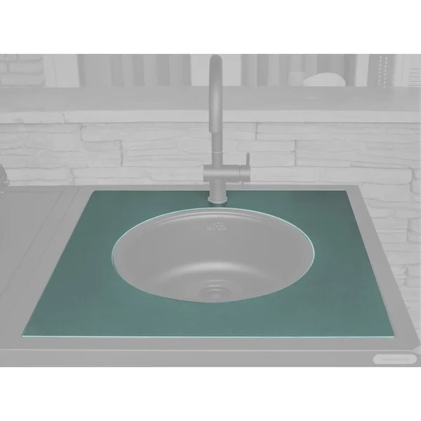 Big Green Egg Dekton-Arbeitsplatte mit Ausschnitt, Fachboden (grün)