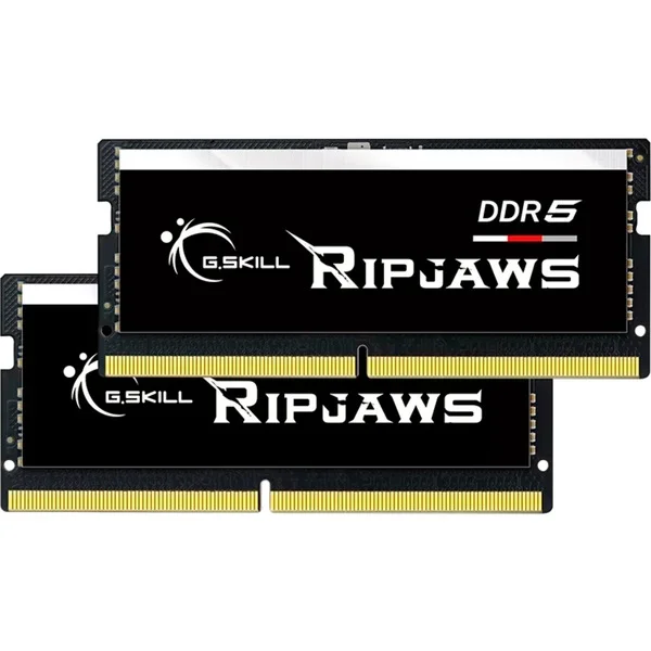 G.Skill SO-DIMM 64 GB DDR5-5600 (2x 32 GB) Dual-Kit, Arbeitsspeicher (schwarz, F5-5600S4040A32GX2-RS, Ripjaws, INTEL XMP)