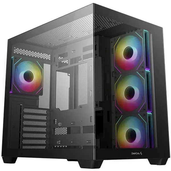 DeepCool CG530 4F , Tower-Gehäuse (schwarz, Tempered Glass x 2)