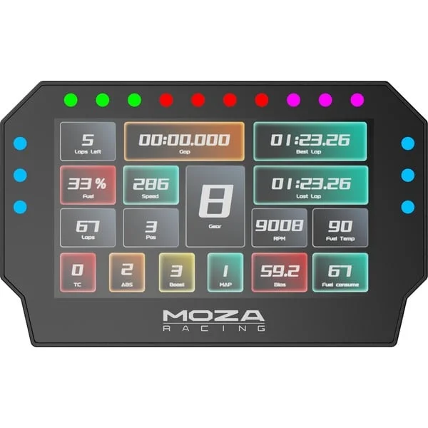 MOZA CM2 HD Racing Dash, Monitor (12.7 cm (5 Zoll), schwarz)