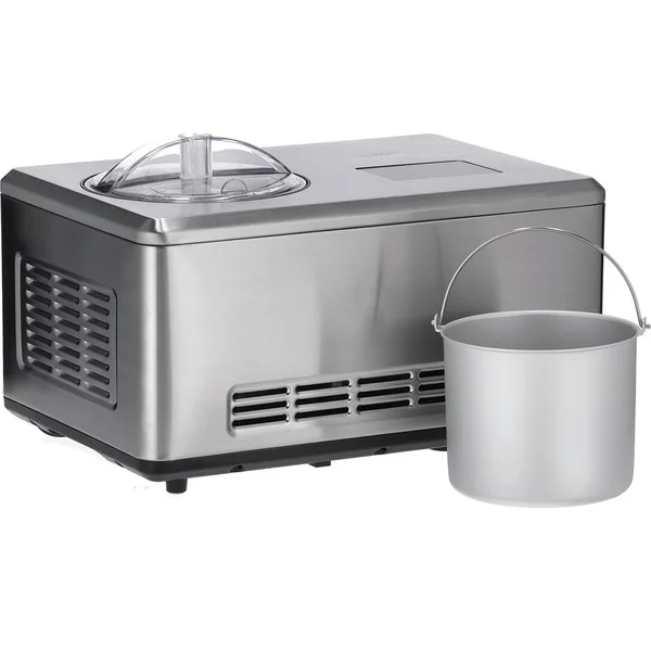 Severin 2-in-1 Eismaschine EZ 7406, mit Joghurtfunktion (edelstahl (gebürstet), für 2.000ml Eiscreme, 180 Watt Kompressor)