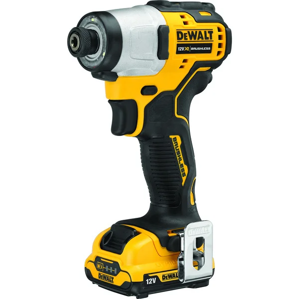 DEWALT Akku-Schlagschrauber DCF801D2, 12Volt, 1/4" (gelb/schwarz, 2x Li-Ionen Akku 2,0Ah, in T STAK-Box)