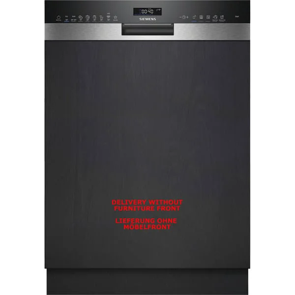 Siemens SN55ES12CE iQ500, Spülmaschine (edelstahl (gebürstet)/schwarz, 60 cm, Home Connect)