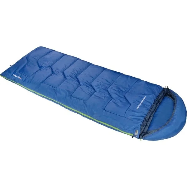 High Peak Deckenschlafsack Vagabond 300 (blau/dunkelblau, mit Kapuze)