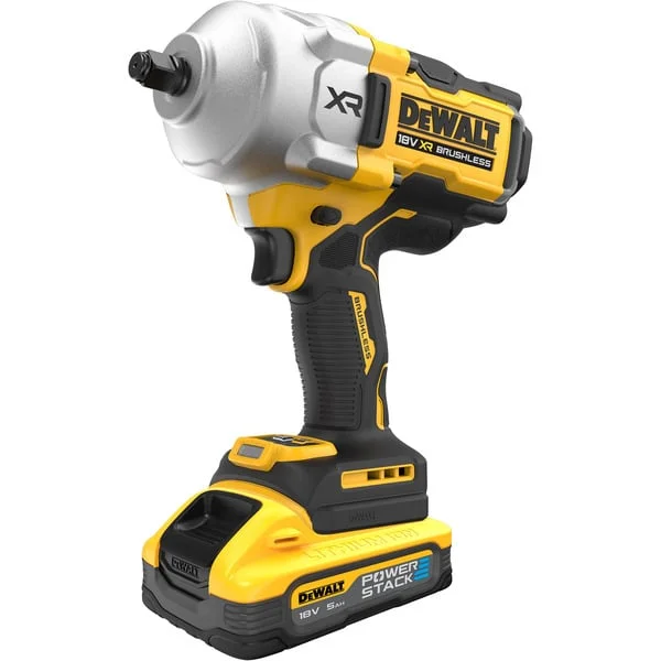 DEWALT Akku-Schlagschrauber DCF961H2T, 18Volt, 1/2" (gelb/schwarz, 2x POWERSTACK Li-Ion-Akku 5Ah, in T STAK Box)