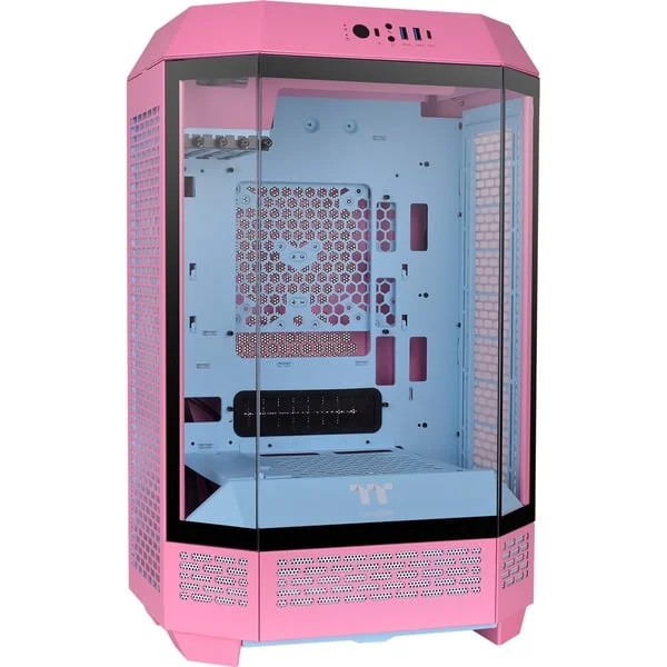 Thermaltake The Tower 300 Bubble Pink, Tower-Gehäuse (pink, Tempered Glass)