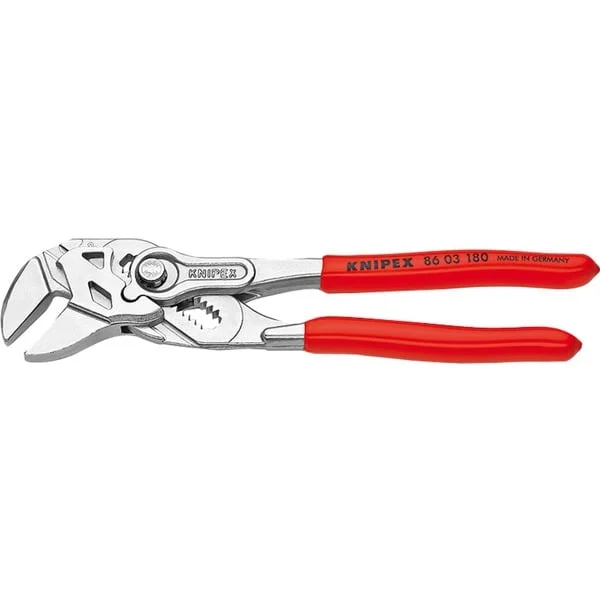 KNIPEX Zangenschlüssel 86 03 180 (rot, 13-fach einstellbar)