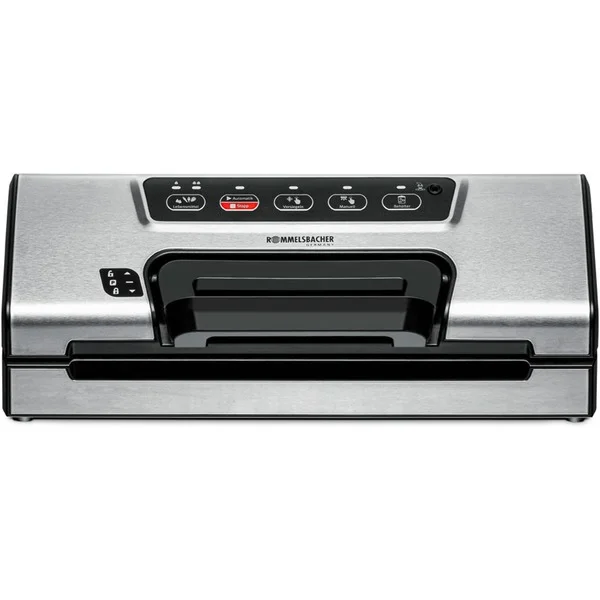 Rommelsbacher Vakuumierer VAC 385, Vakuumiergerät (edelstahl/schwarz)