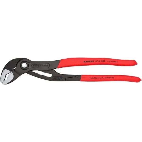 KNIPEX Cobra 87 01 300, 300mm, Zange (rot, Wasserpumpenzange, 30-fach verstellbar)