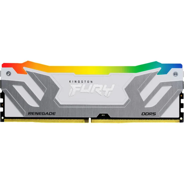 Kingston FURY DIMM 24 GB DDR5-8800, Arbeitsspeicher (silber/weiß, KF588CU42RWA-24, Renegade RGB, INTEL XMP)