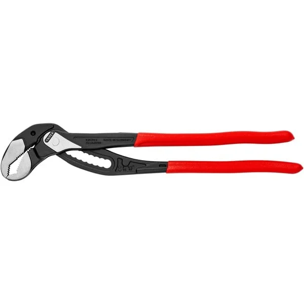 KNIPEX Alligator XL 88 01 400, 400mm, Rohr- / Wasserpumpen-Zange (schwarz/rot, Wasserpumpenzange, 11-stufig verstellbar)
