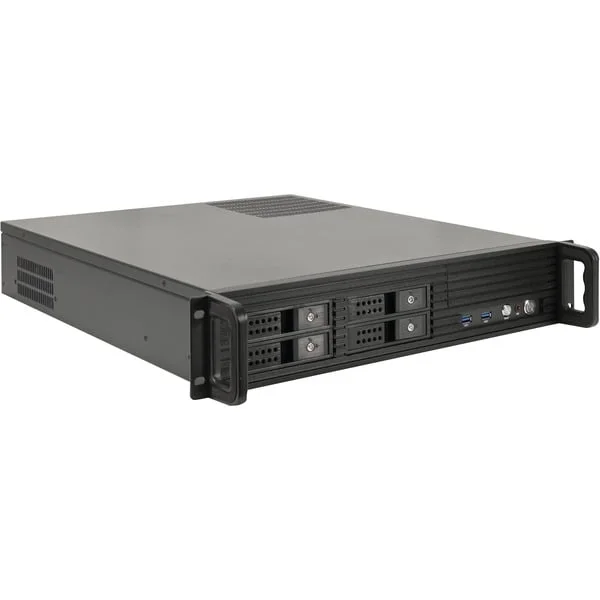 Inter-Tech IPC 2U-2504, Server-Gehäuse (schwarz, 2 Höheneinheiten)