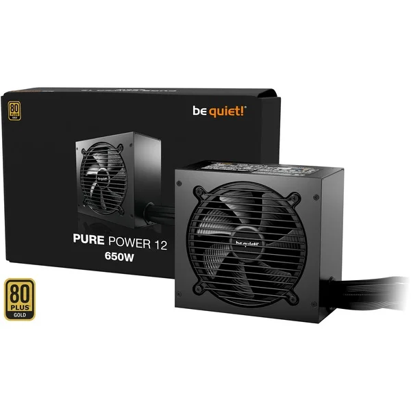 be quiet! Pure Power 12 650W, PC-Netzteil (schwarz, 1x 12-Pin High Power GPU, 2x PCIe, 650 Watt)