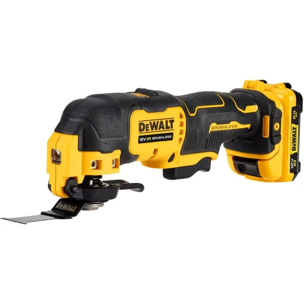 DEWALT Akku-Multifunktions-Werkzeug DCS353D2, 12 Volt (gelb/schwarz, 2x Li-Ionen XR Akku 2,0Ah, in T STAK-Box II, 29-tlg. Zubehörset)