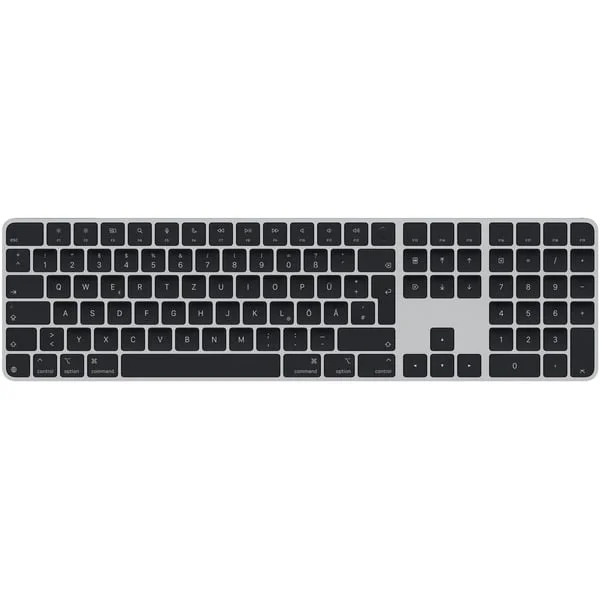 Apple Magic Keyboard mit Touch ID und Ziffern­block (silber/schwarz, DE-Layout, für Mac Modelle mit Apple Chip)