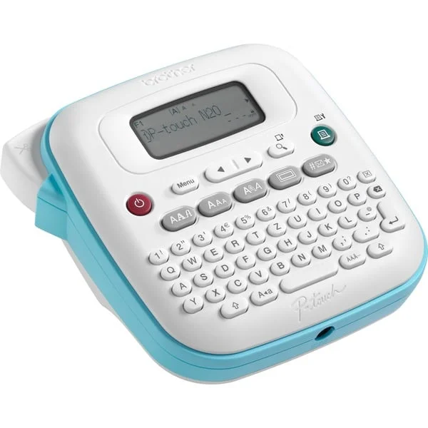 Brother P-Touch N20, Beschriftungsgerät (weiß/hellblau)