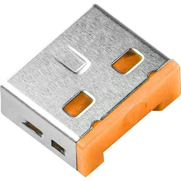 SMARTKEEPER ESSENTIAL USB-A Port Lock (UL03), Einsteckschloss (Farbcode Orange, 100 Stück)
