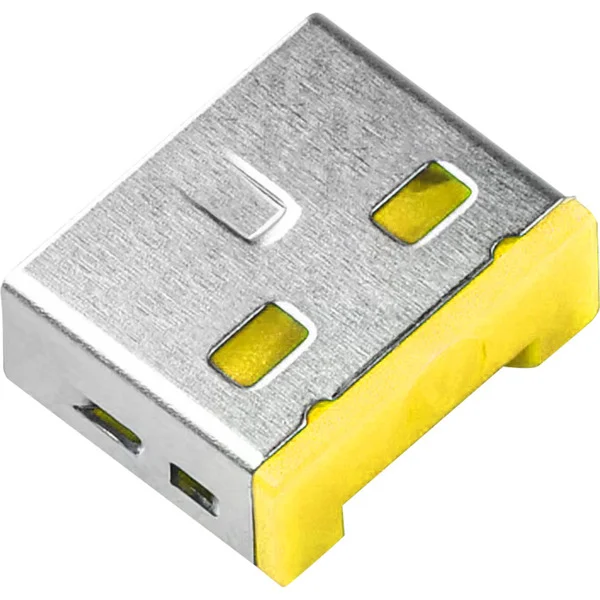 SMARTKEEPER ESSENTIAL USB-A Port Lock (UL03), Einsteckschloss (Farbcode Gelb, 100 Stück)