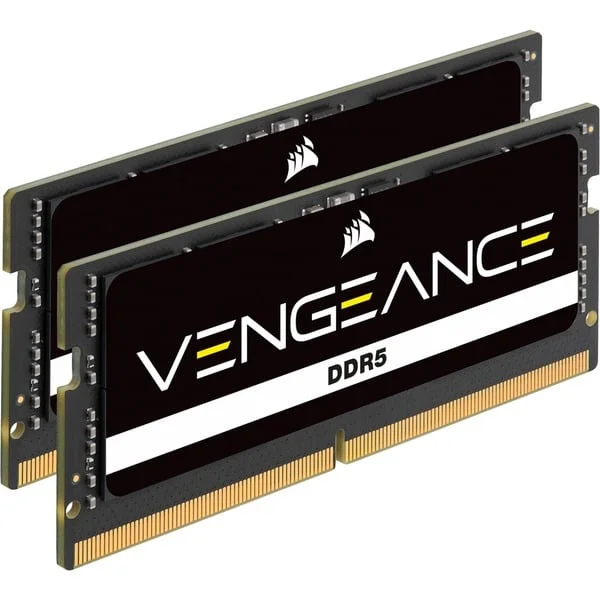 Corsair SO-DIMM 64 GB DDR5-5600 (2x 32 GB) Dual-Kit, Arbeitsspeicher (schwarz, CMSX64GX5M2A5600C48, Vengeance)
