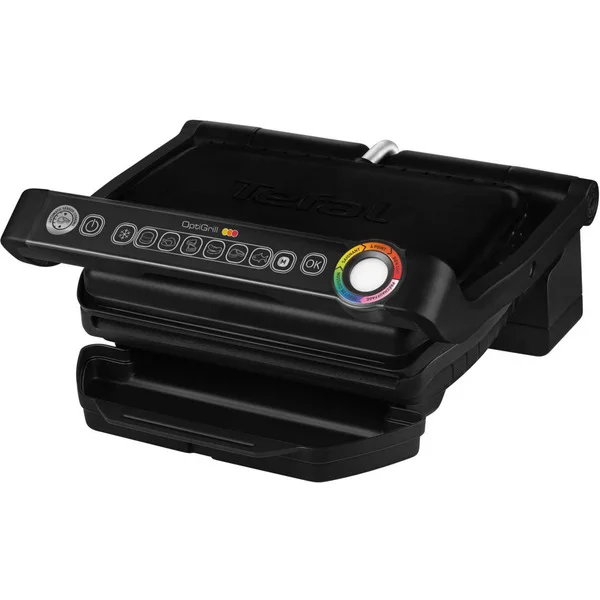 Tefal OptiGrill GC7058, Kontaktgrill (schwarz, 2.000 Watt)