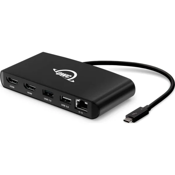 OWC Thunderbolt 3 mini Dock, Dockingstation (schwarz, HDMI, USB, RJ-45)