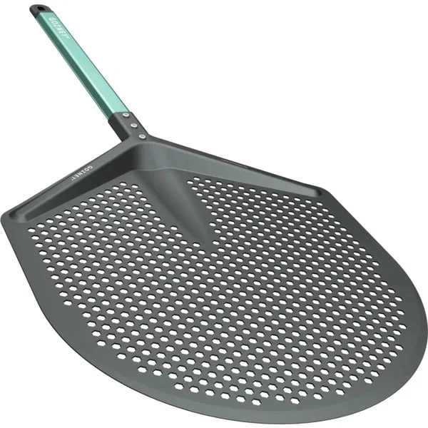 Gozney Pro Pizzaschieber L, 14", Grillbesteck (grau/grün, für Pizzen bis ca. Ø 35cm)