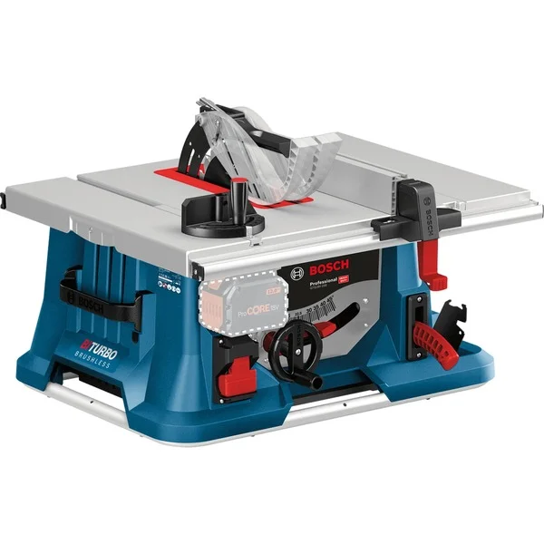 Bosch Professional PRO Akku-Tischkreissäge BITURBO GTS 18V-216 Professional solo, 18Volt (blau, ohne Akku und Ladegerät, mit Arbeitstisch GTA 560)