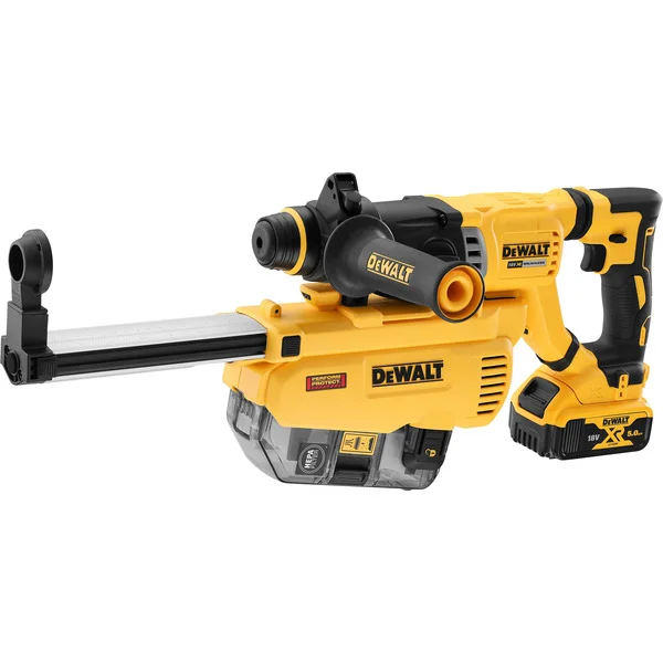 DEWALT Staubabsaugung DWH205DH, für Bohrhammer DCH263, Absaugstation (gelb, leistungsstarker HEPA-Filter)