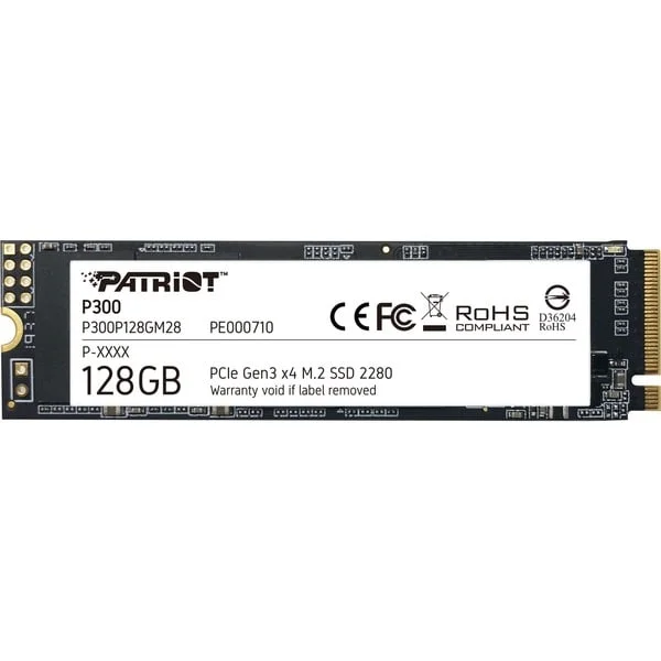 Patriot P300 128 GB, SSD (PCIe 3.0 x4, NVMe 1.3, M.2 2280)