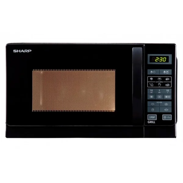 SHARP R-642BKW, Mikrowelle (schwarz)