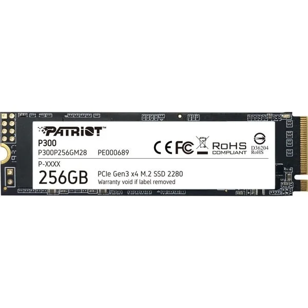 Patriot P300 256 GB, SSD (PCIe 3.0 x4, NVMe 1.3, M.2 2280)
